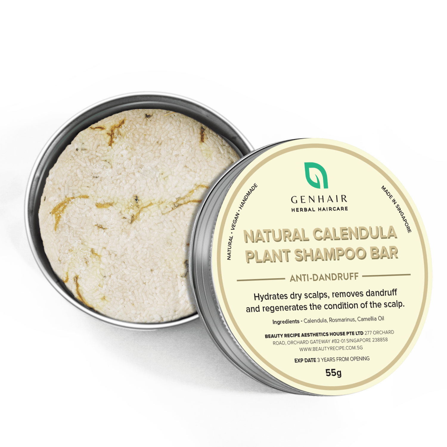 Natural Organic Calendula Shampoo Bar