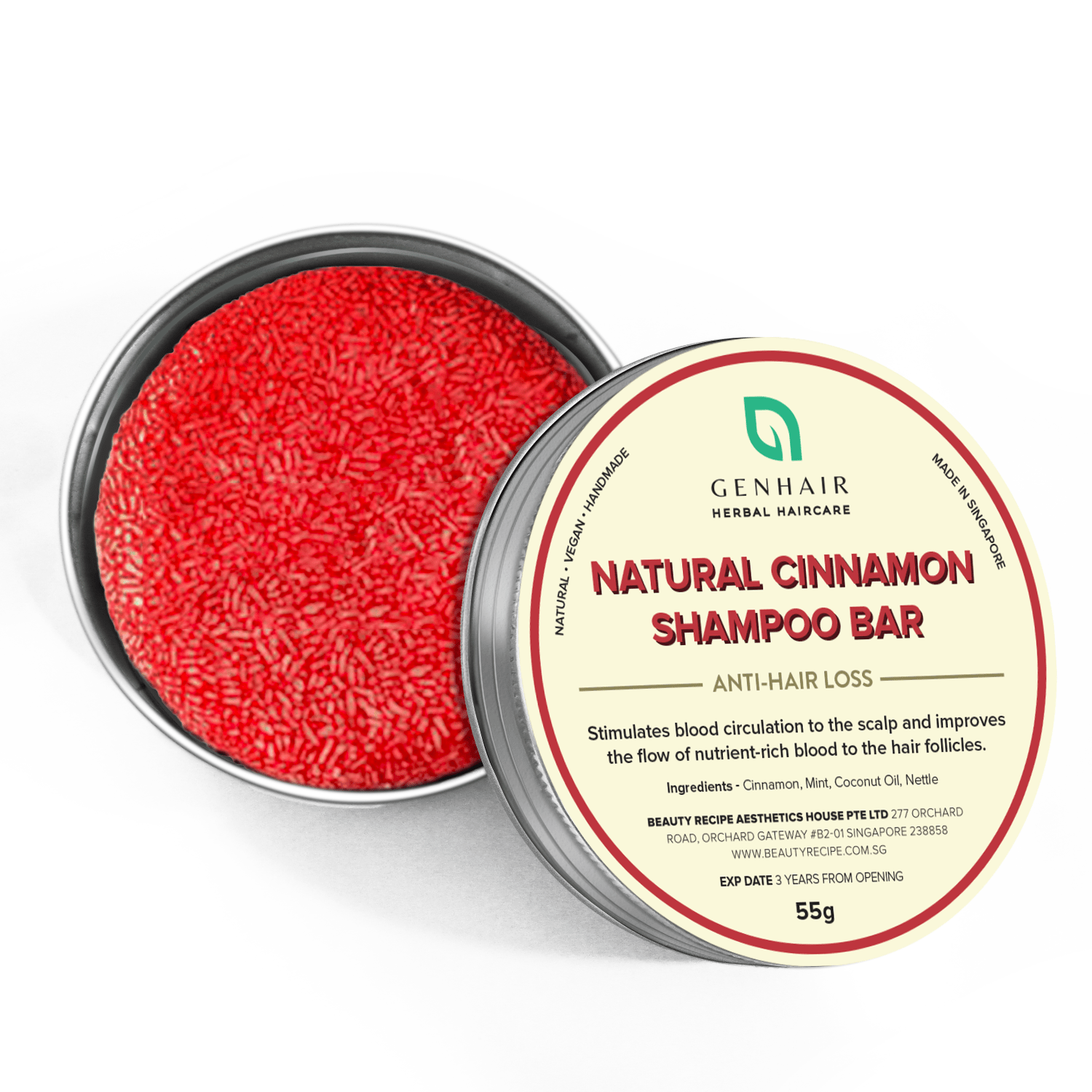 Natural Organic Cinnamon Shampoo Bar