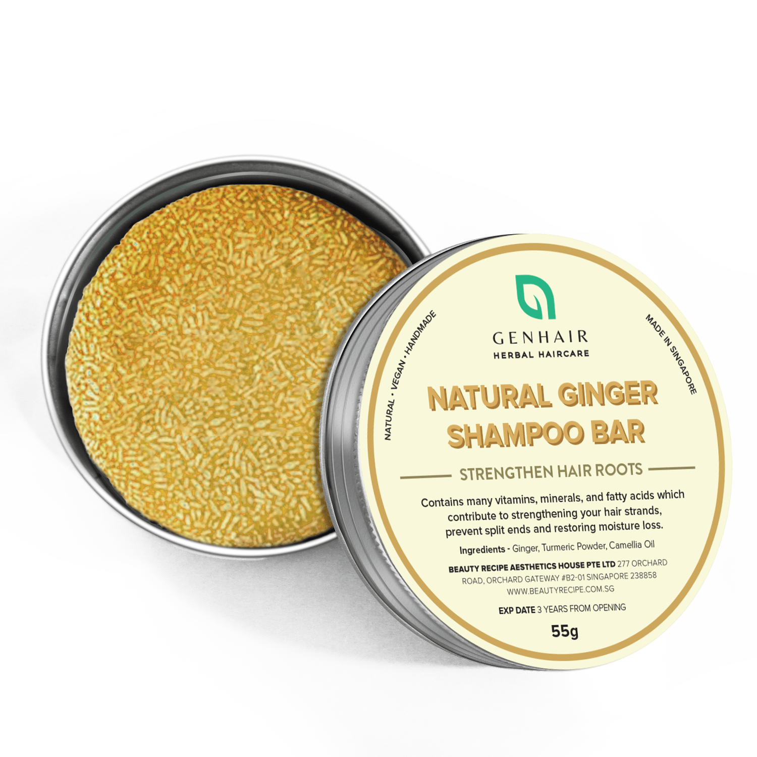 Natural Organic Ginger Shampoo bar